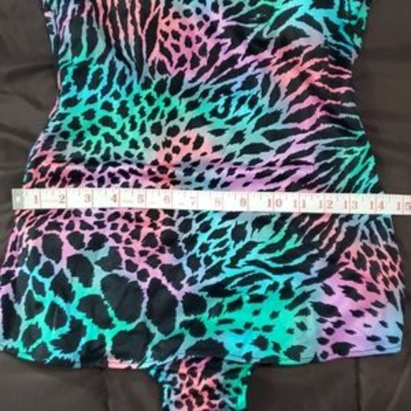 Vintage Jantzen Swimsuit Animal Rainbow - Picture 7 of 15